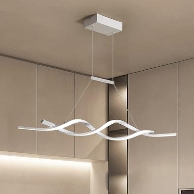 28W Modern LED Chandelier with Remote (White) cover