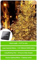 200 LED Solar Outdoor Lights - 8 Modes, Waterproof alternate 5