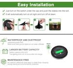 8-Pack LED Solar Pathway Ground Lights, Warm White alternate 7