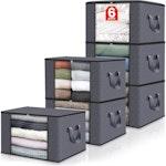 6-Pack Grey Clothes Storage Bags thumbnail