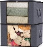 6-Pack Grey Clothes Storage Bags alternate 3