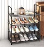 4-Tier Stainless Steel Shoe Rack for 15 Pairs thumbnail