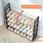 4-Tier White Shoe Rack Organizer alternate 1