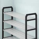 4-Tier White Shoe Rack Organizer alternate 3