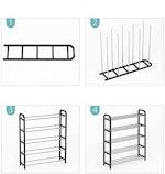 4-Tier White Shoe Rack Organizer alternate 4