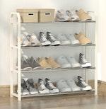 4-Tier White Shoe Rack Organizer alternate 6