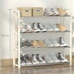4-Tier White Shoe Rack Organizer alternate 7
