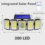 Solar Lights Outdoor 300 LED Motion Sensor alternate 1