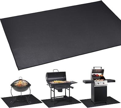 Grill Mat Fireproof for Smokers & Gas Decks cover
