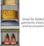 5-Tier Hanging Closet Organizer, Grey alternate 1