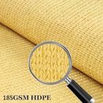 Sun Shade Sail Triangle UV Block 5x5x5m, Yellow alternate 2