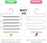 3-Pack S-Shaped Non-Slip Pants Hangers alternate 5