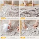 6-Pack Reusable Hanging Vacuum Storage Bags alternate 1