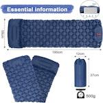 Inflatable Camping Sleeping Pad with Pillow alternate 8