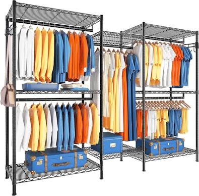Heavy Duty Wire Clothes & Garment Rack cover