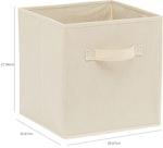 Foldable Storage Cubes (6-Pack, Beige) alternate 4