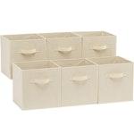 Foldable Storage Cubes (6-Pack, Beige) alternate 6