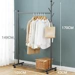 Freestanding Bedroom Clothes & Coat Rack alternate 1