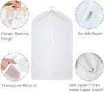 5-Piece Mothproof Garment Bags 60x100cm alternate 6