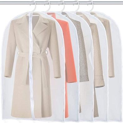 5-Piece Mothproof Garment Bags 60x100cm cover