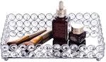 Crystal Jewelry & Cosmetic Organizer Tray, Silver thumbnail