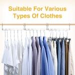 4-Pack Magic Metal Space-Saving Closet Hanger alternate 2