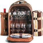 Picnic Backpack for 4 with Cooler & Cutlery Set thumbnail