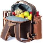 Picnic Backpack for 4 with Cooler & Cutlery Set alternate 2