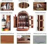 Picnic Backpack for 4 with Cooler & Cutlery Set alternate 3