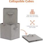 Foldable Storage Cubes (6-Pack, Grey) alternate 1