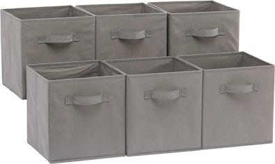 Foldable Storage Cubes (6-Pack, Grey) cover
