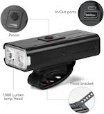 Bike USB Rechargeable Light with Powerbank alternate 1