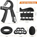5-Pack Adjustable Hand Gripper Workout Kit alternate 1