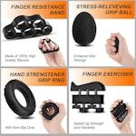 5-Pack Adjustable Hand Gripper Workout Kit alternate 4