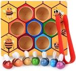 Wooden Bee Fine Motor Skill Toy for Toddlers thumbnail