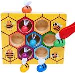 Wooden Bee Fine Motor Skill Toy for Toddlers alternate 1