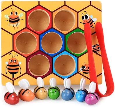 Wooden Bee Fine Motor Skill Toy for Toddlers cover
