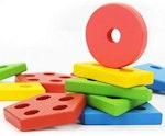 Wooden Preschool Puzzle Blocks for Ages 3-5 alternate 2