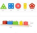 Wooden Preschool Puzzle Blocks for Ages 3-5 alternate 5