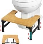 Bamboo Toilet Stool Foldable alternate 1