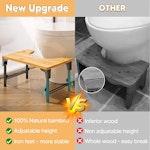 Bamboo Toilet Stool Foldable alternate 4