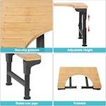 Bamboo Toilet Stool Foldable alternate 5