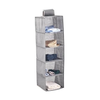 5 Tier Shelf Hanging Closet Organizer (Grey) cover