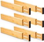 6 Pack Bamboo Adjustable Kitchen Drawer thumbnail