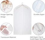 Clear Zippered Garment Bags 60x120cm - Mothproof alternate 5