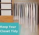 Clear Zippered Garment Bags 60x120cm - Mothproof alternate 6