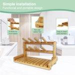Portable Bamboo Baby Bottle Drying Rack alternate 4
