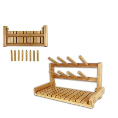 Portable Bamboo Baby Bottle Drying Rack cover