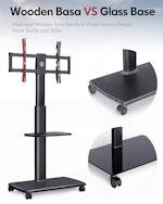 Rolling TV Stand for 32-65 inch Screens alternate 4