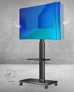 Rolling TV Stand for 32-65 inch Screens alternate 1